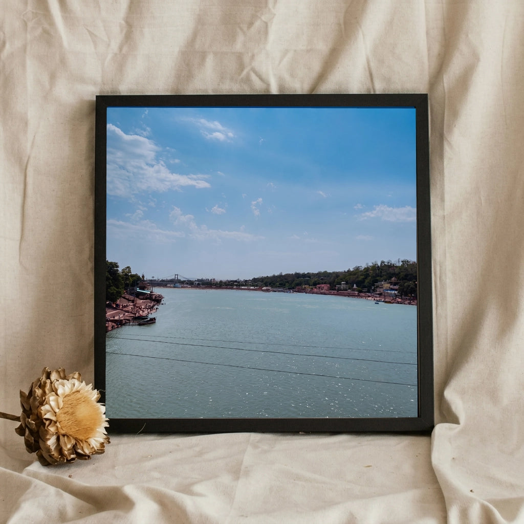 Wide River Under Blue Sky