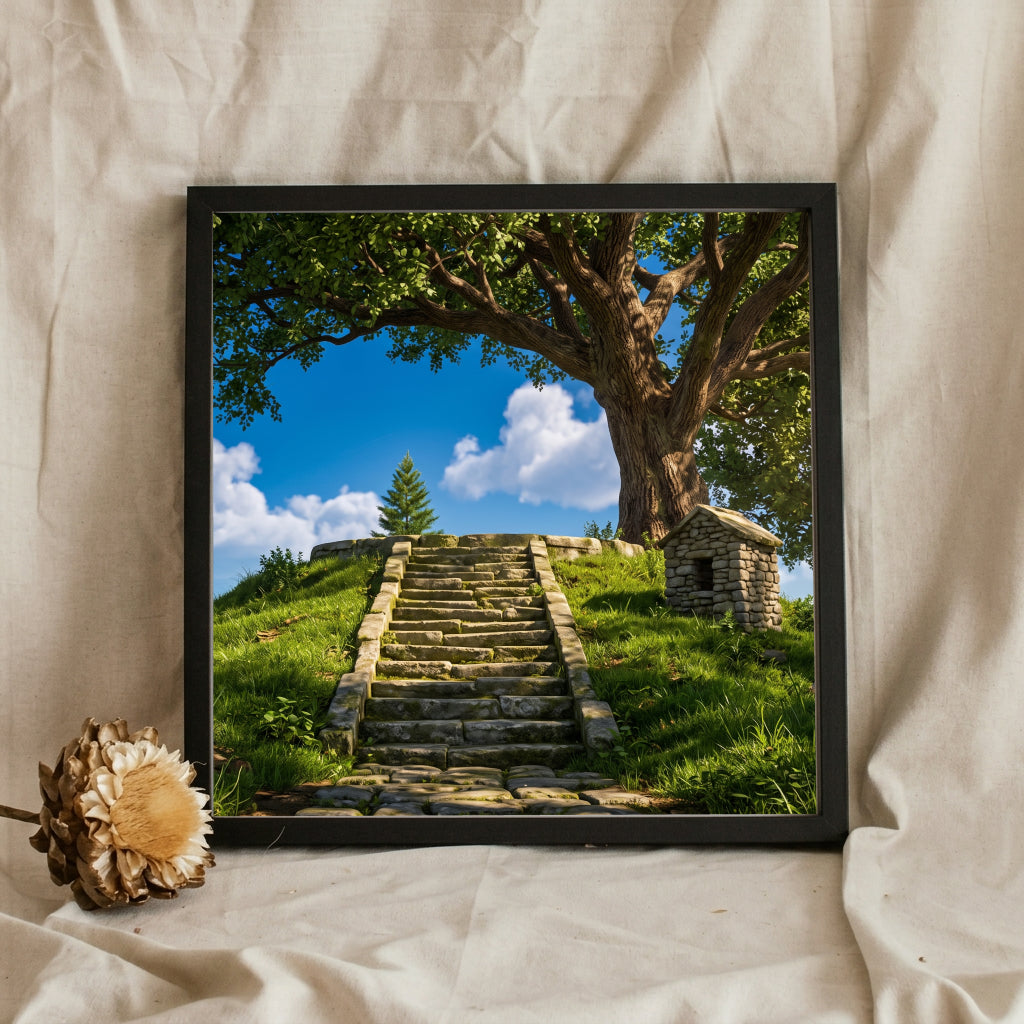 Stone Steps on a Green Hill