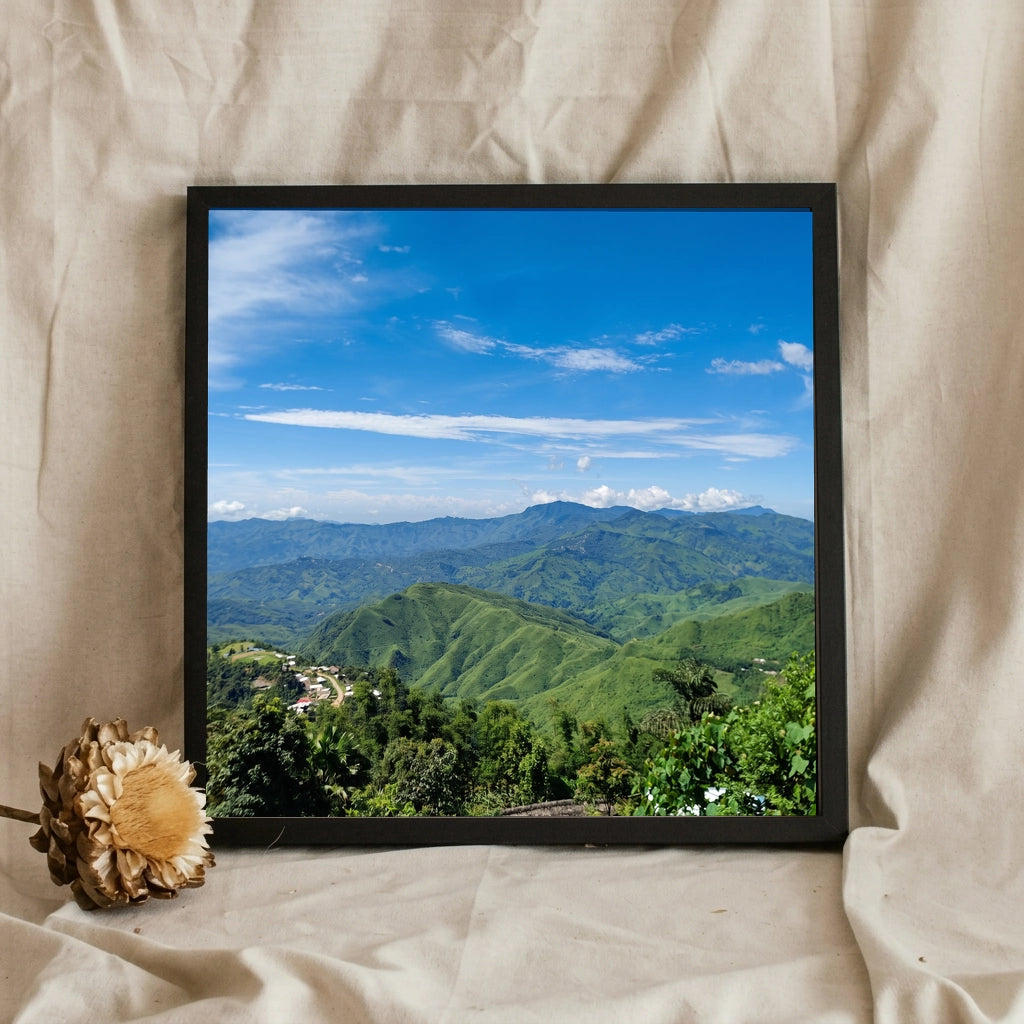 Rolling Green Hills and Blue Sky