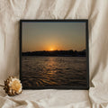 Golden Sunset Over a Rippling River