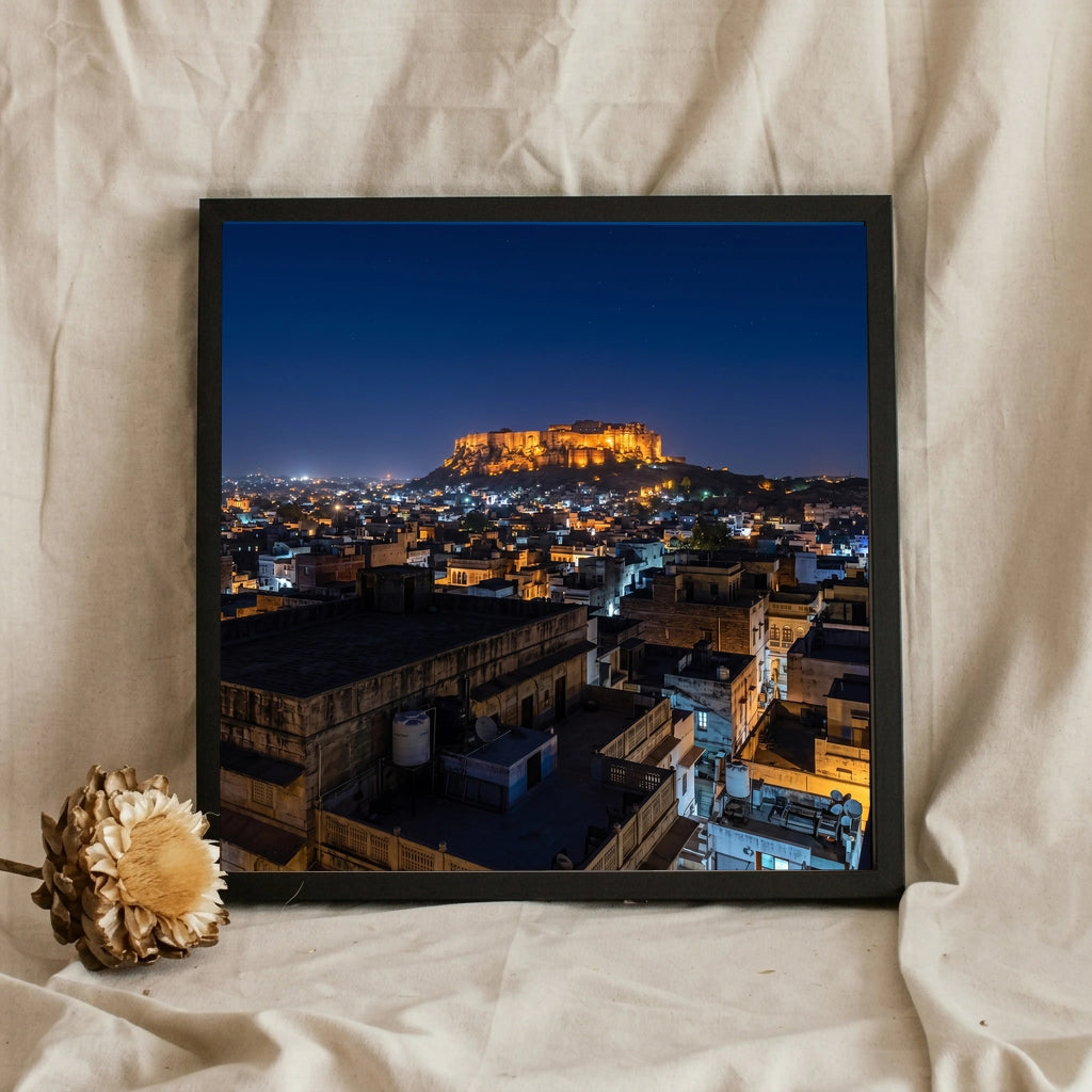 Hilltop Fort Above the Blue City