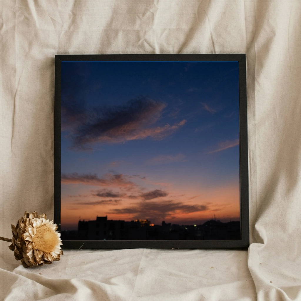 Twilight Sky Over Rooftops