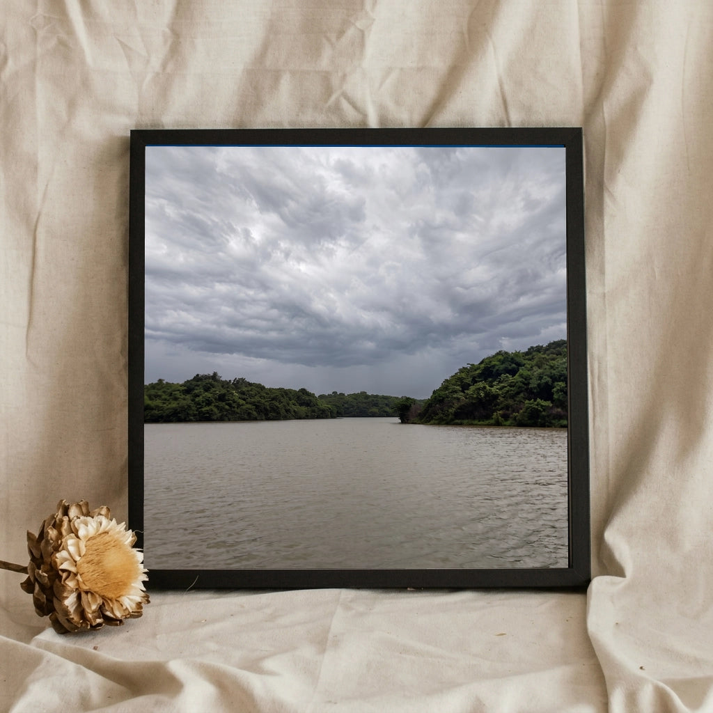 Overcast Sky Over a River