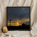 Street Lamp Against a Stormy Sunset