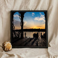 Lakeside Pavilion at Sunset