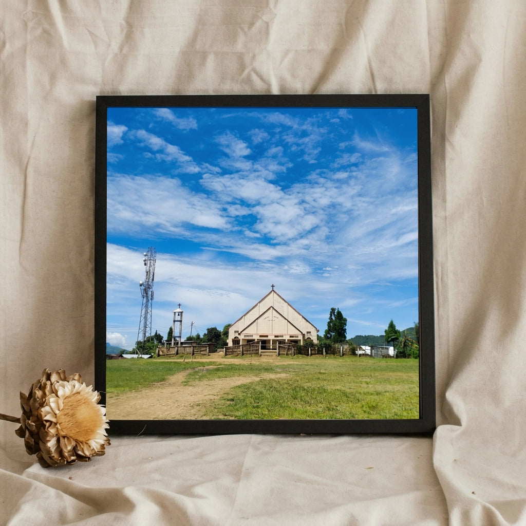 Country Church on a Green Hill