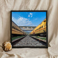 Yellow Trains and Railway Track