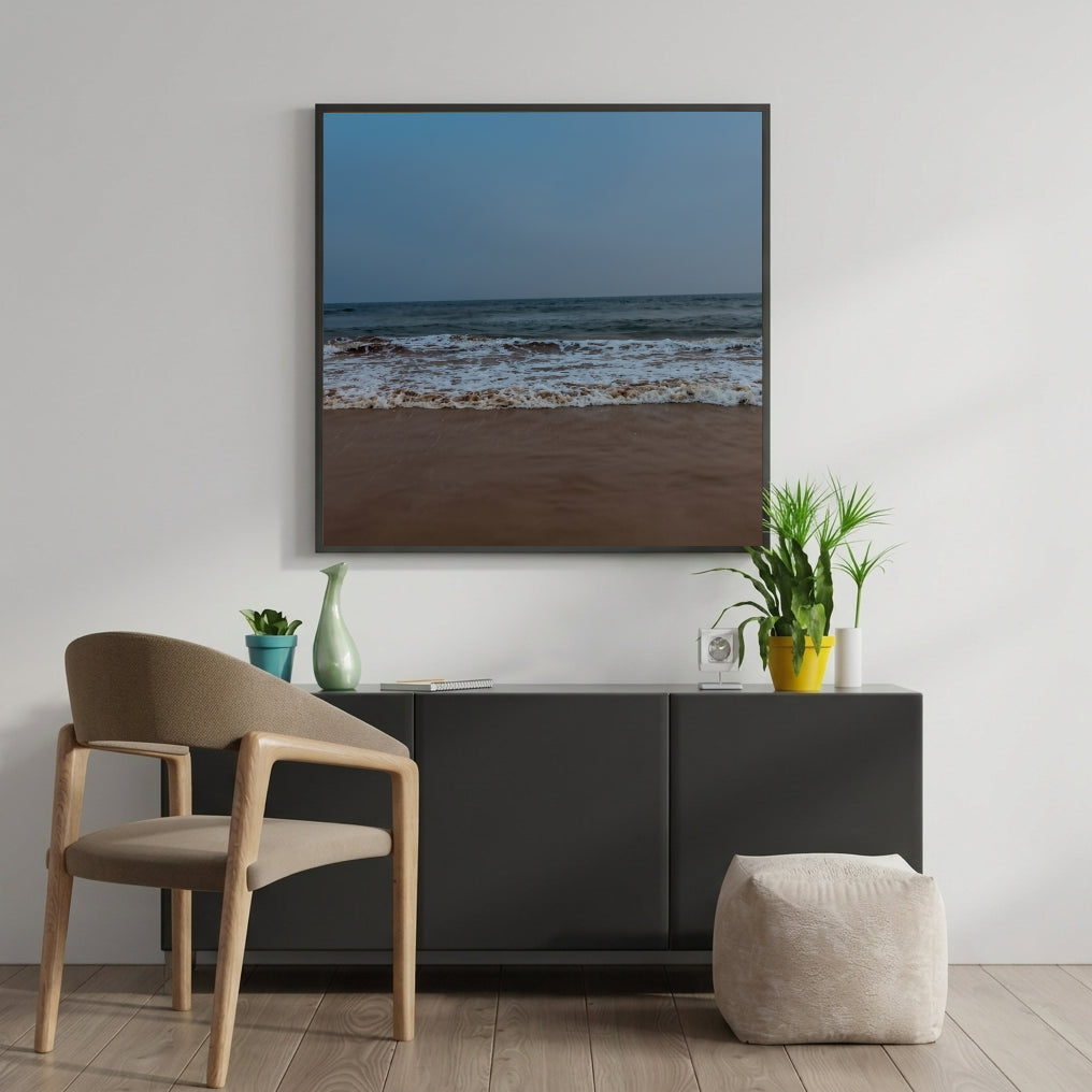 Dusk Waves on the Shore