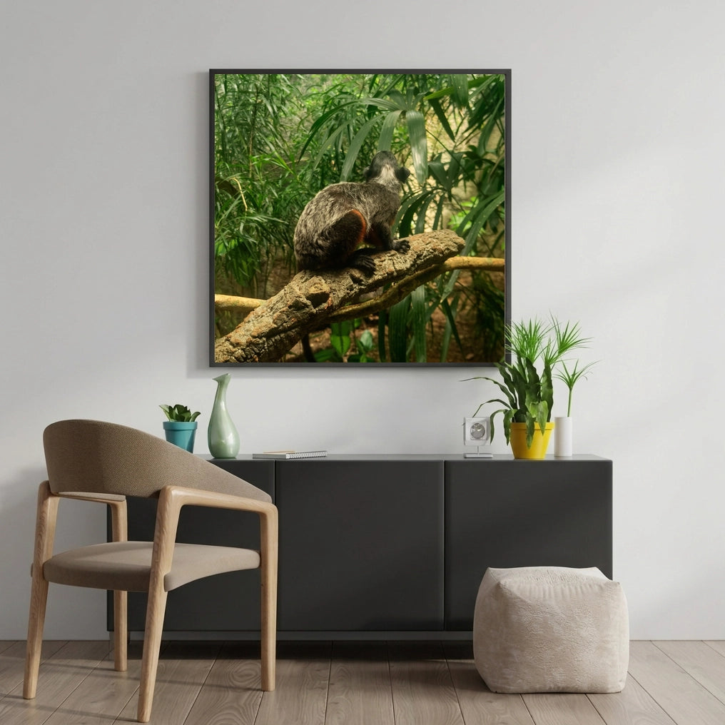 Monkey on a Jungle Branch