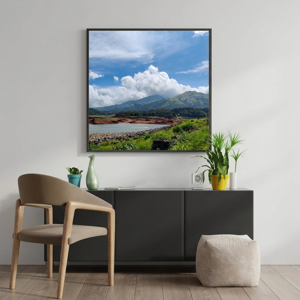 Green Mountains and Lake