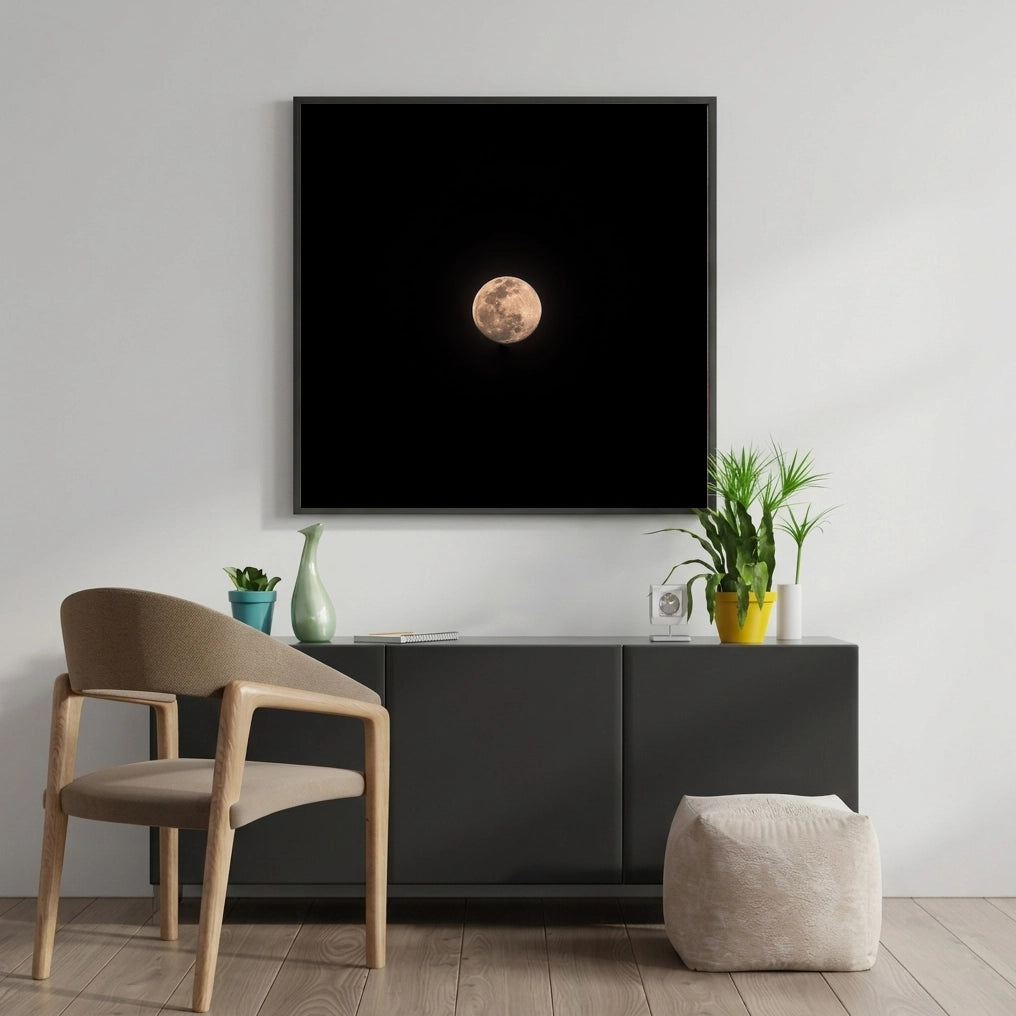 Full Moon in a Black Sky
