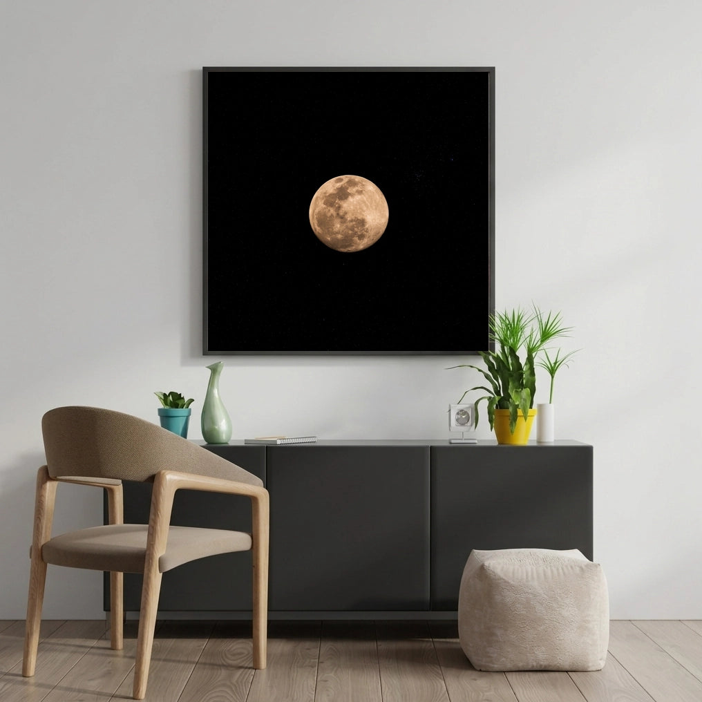 Full Moon in the Night Sky
