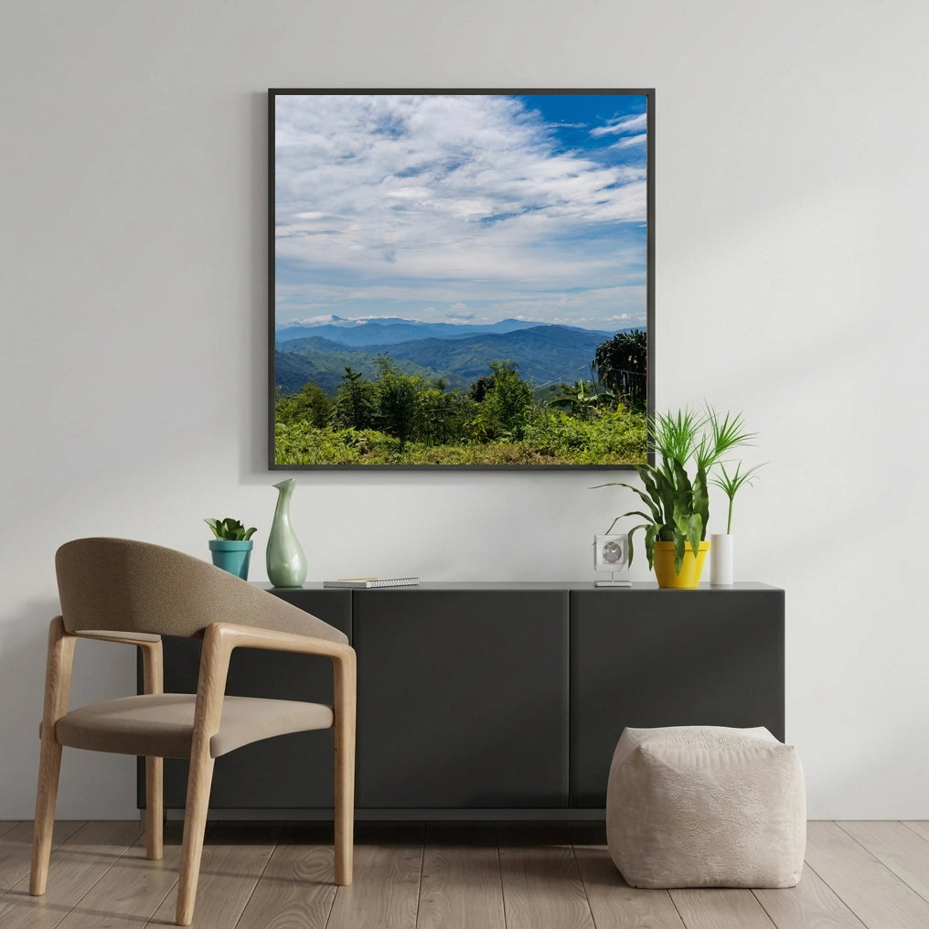 Layered Blue Ridge Mountain Valley