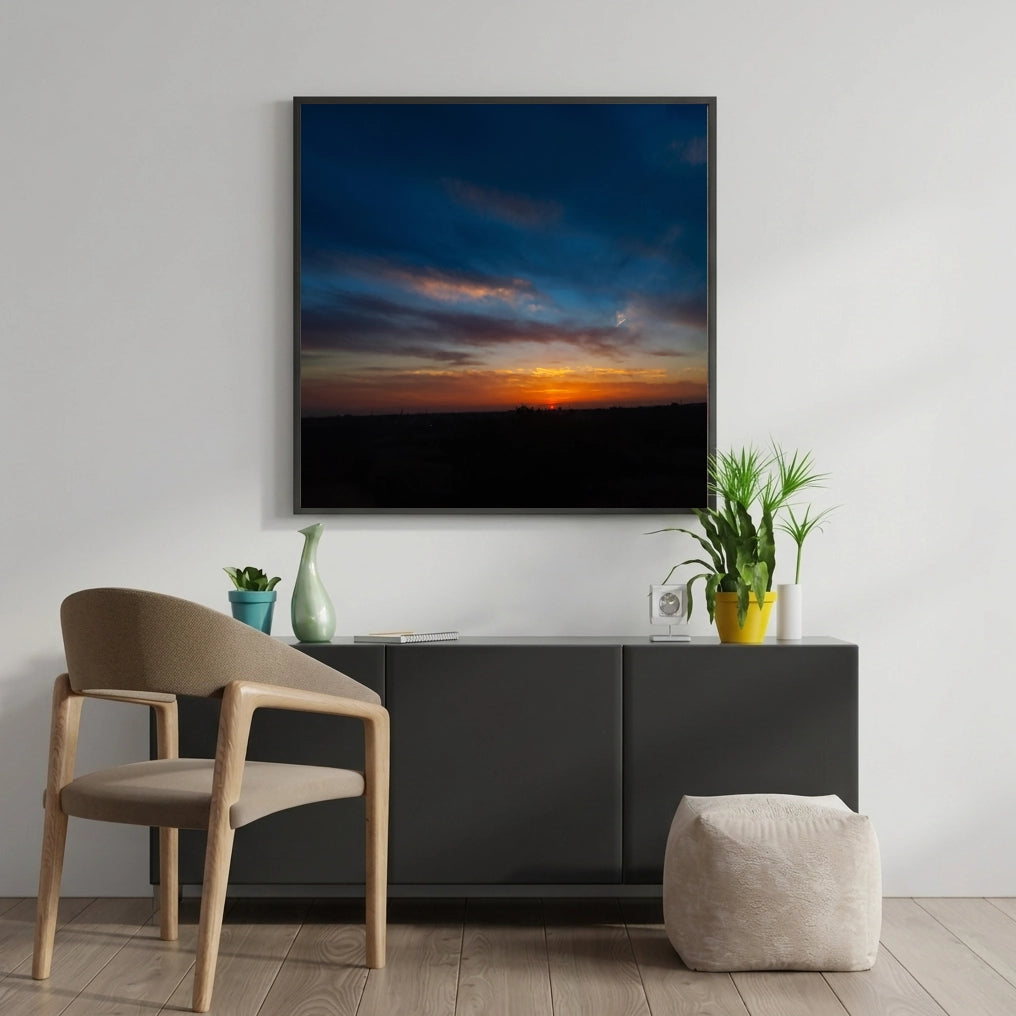 Sunset Over an Open Horizon