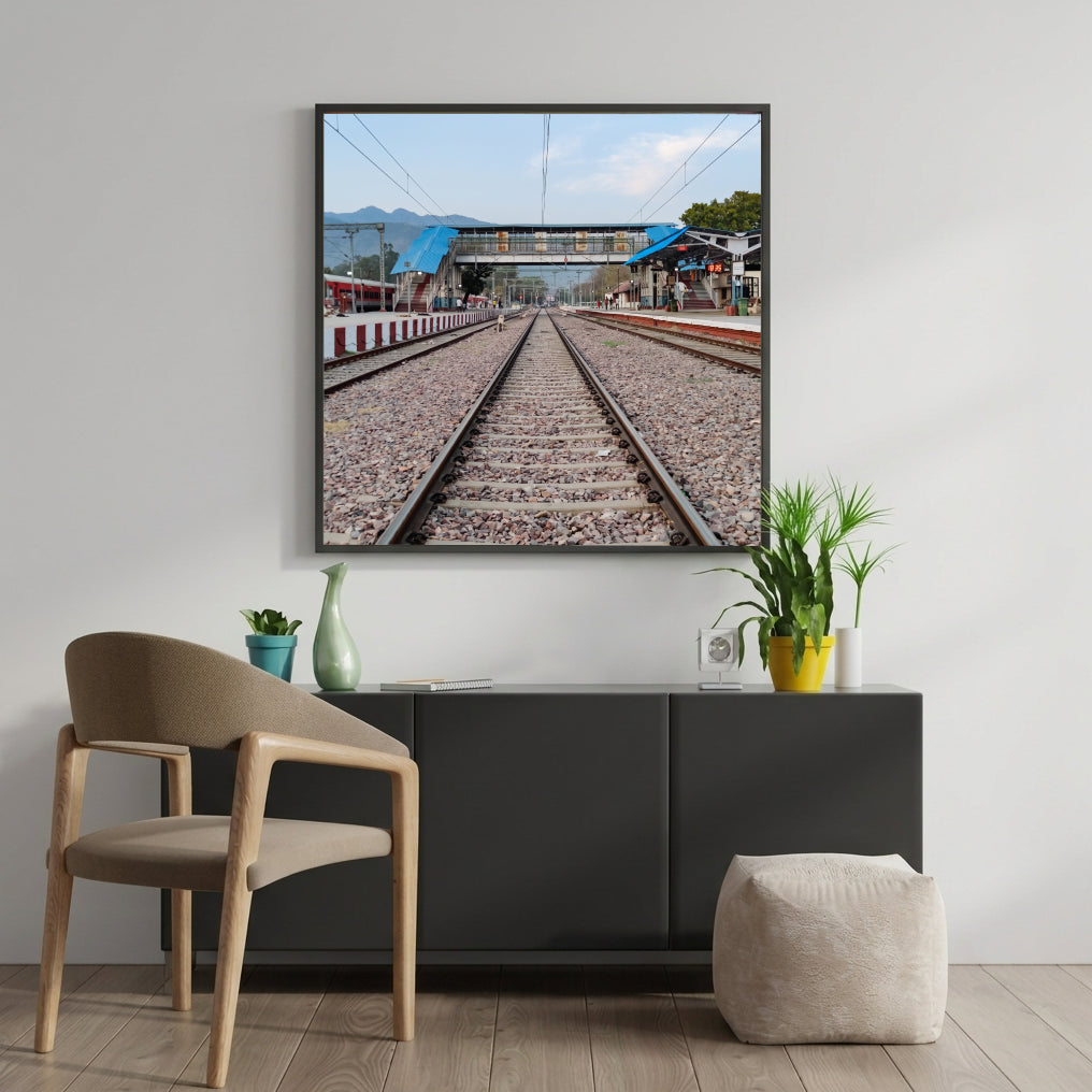 Railway Tracks and Station
