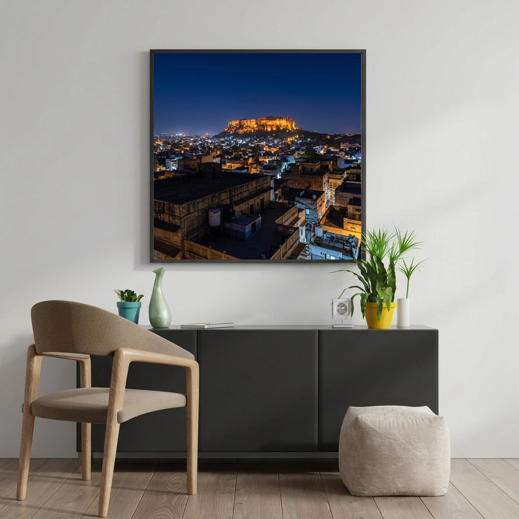 Hilltop Fort Above the Blue City