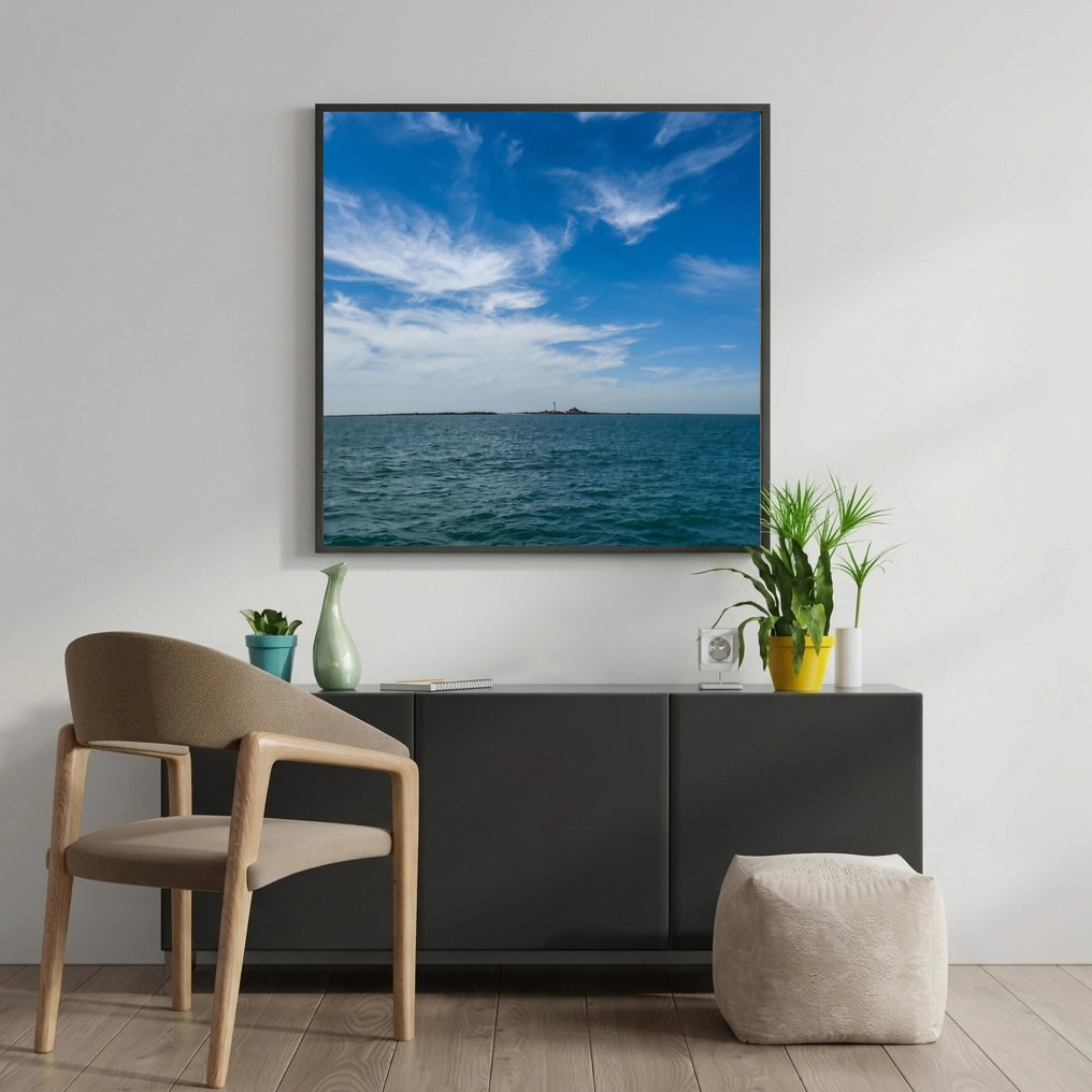 Calm Blue Ocean Horizon