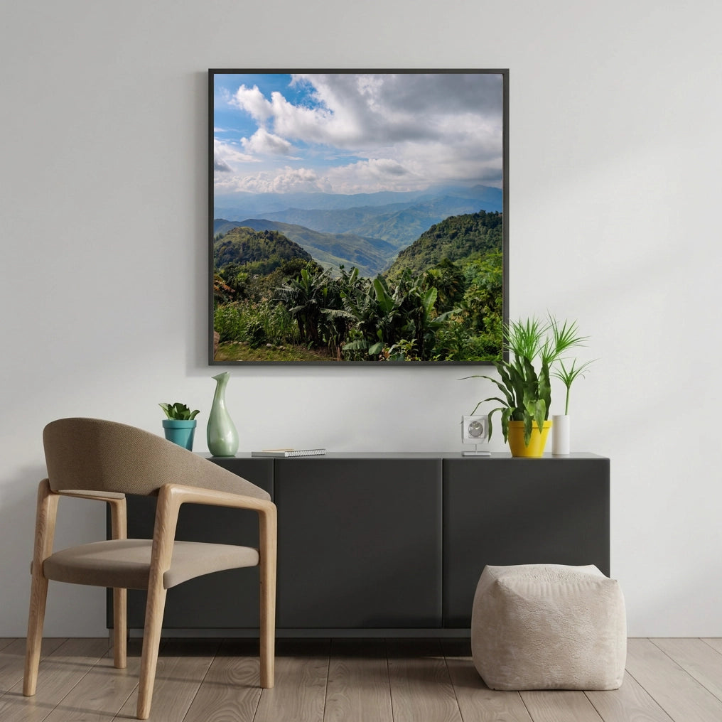 Tropical Green Mountain Valley