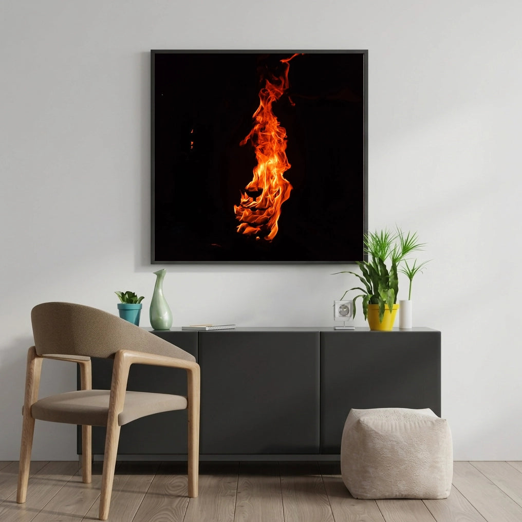 Flames Against the Black Night