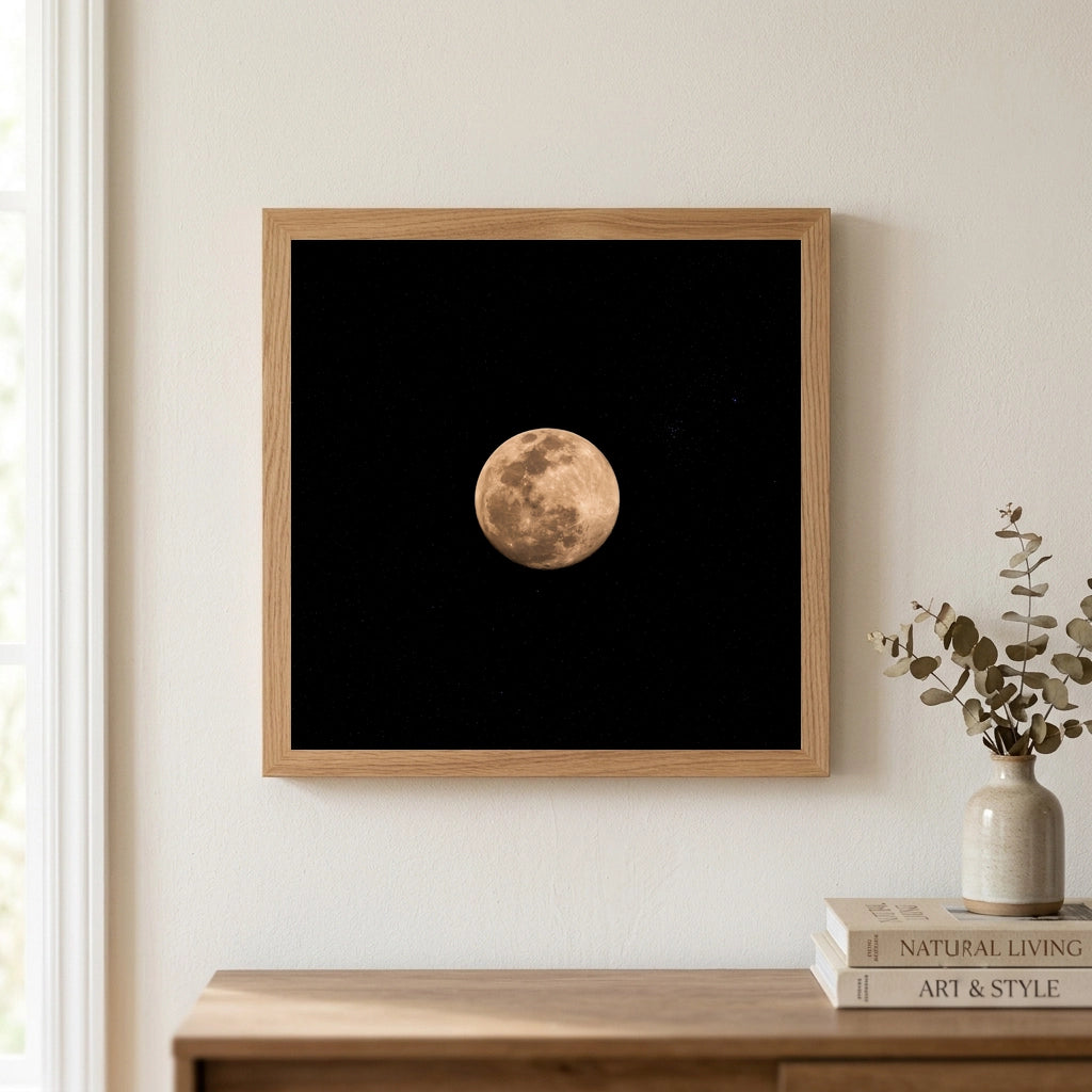 Full Moon in the Night Sky
