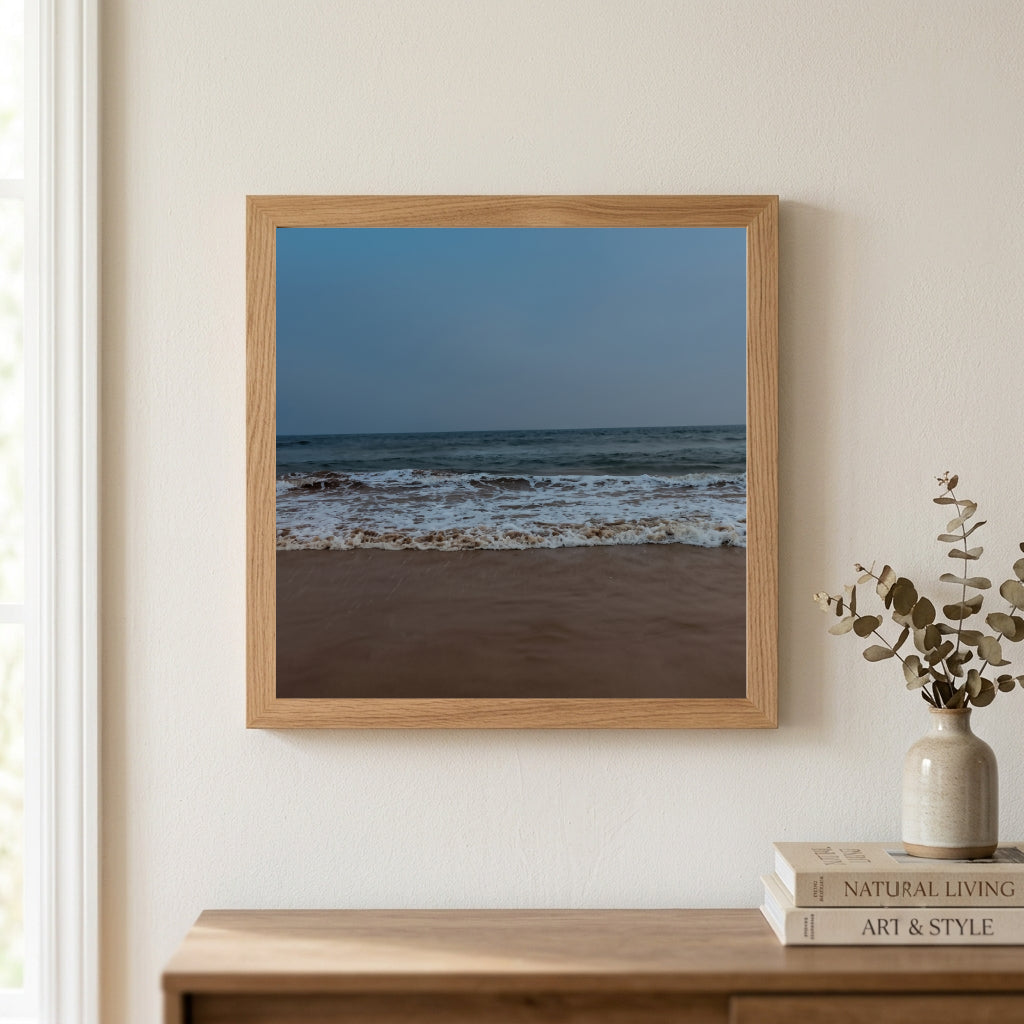 Dusk Waves on the Shore