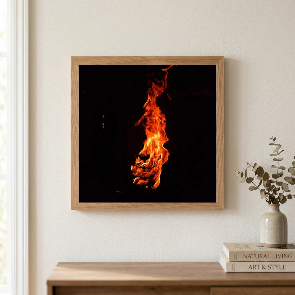 Flames Against the Black Night