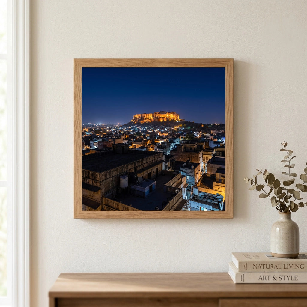 Hilltop Fort Above the Blue City
