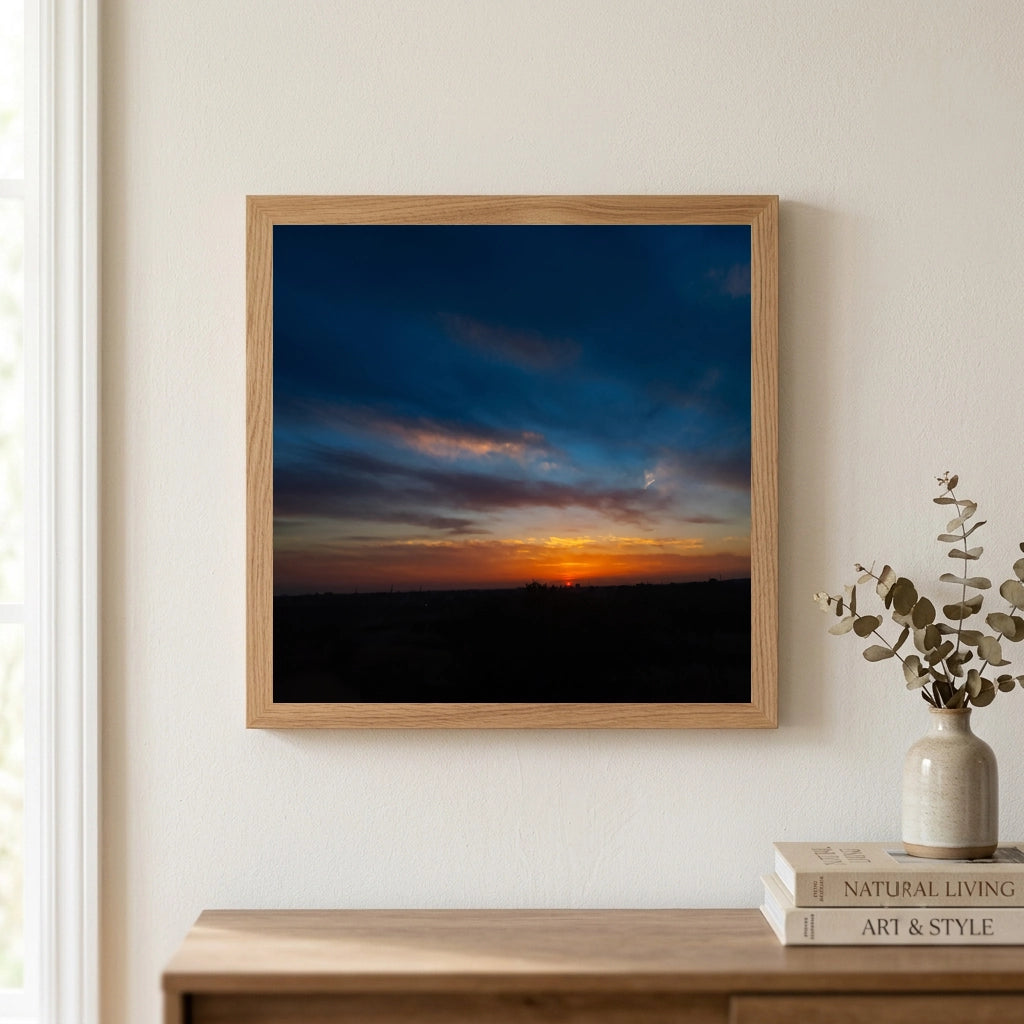 Sunset Over an Open Horizon