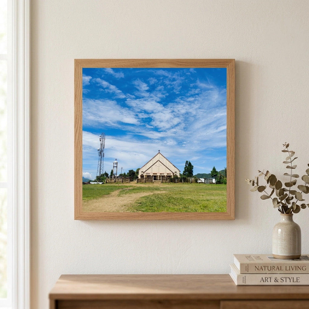 Country Church on a Green Hill