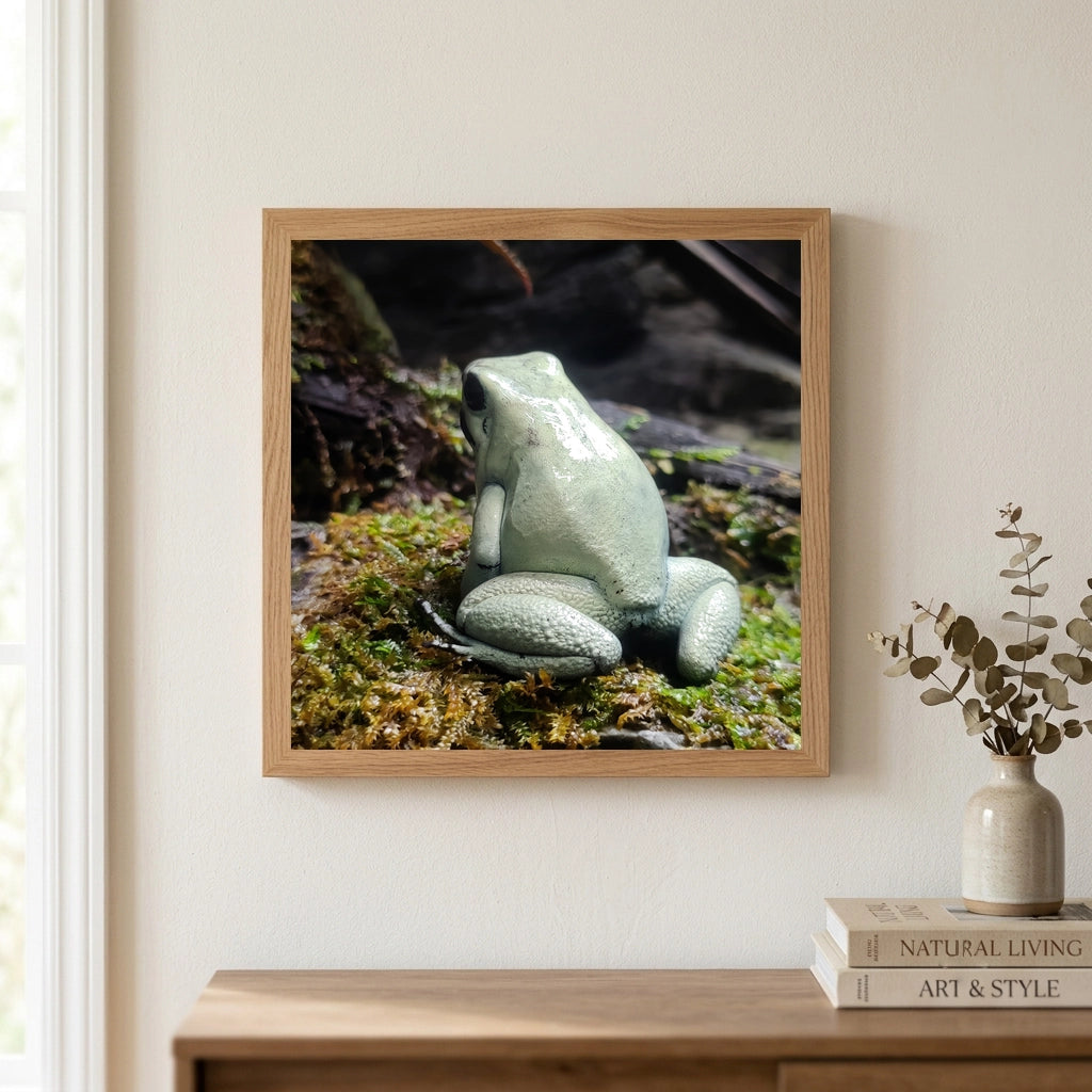 Green Frog on Moss