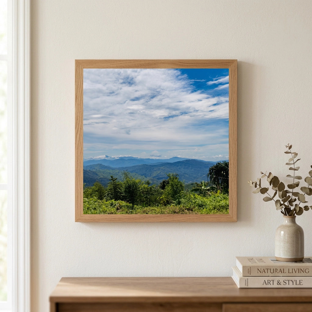 Layered Blue Ridge Mountain Valley