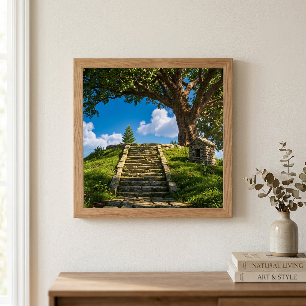 Stone Steps on a Green Hill