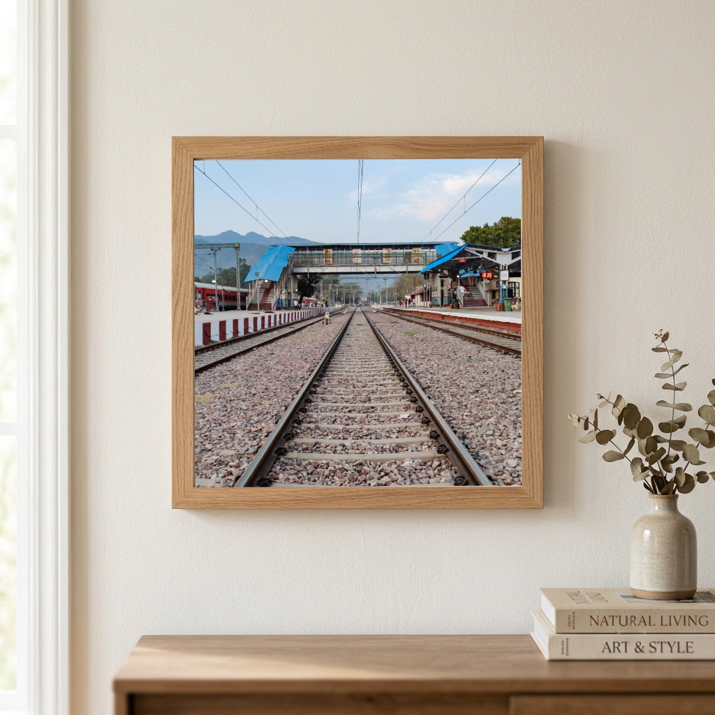 Railway Tracks and Station
