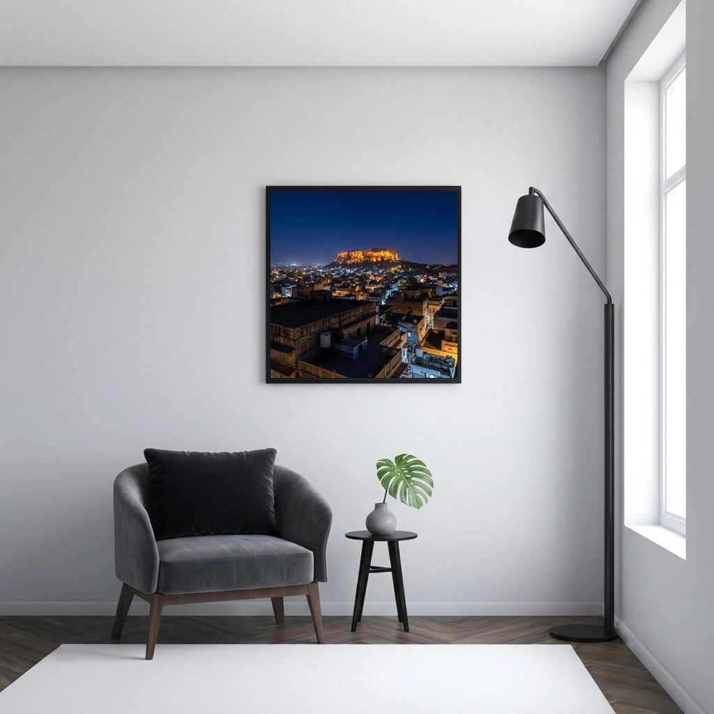 Hilltop Fort Above the Blue City
