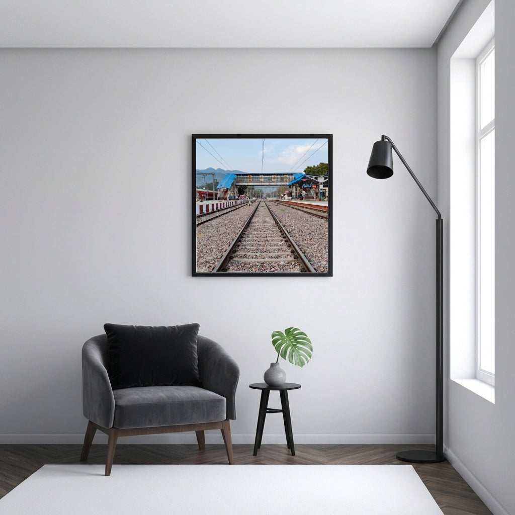 Railway Tracks and Station