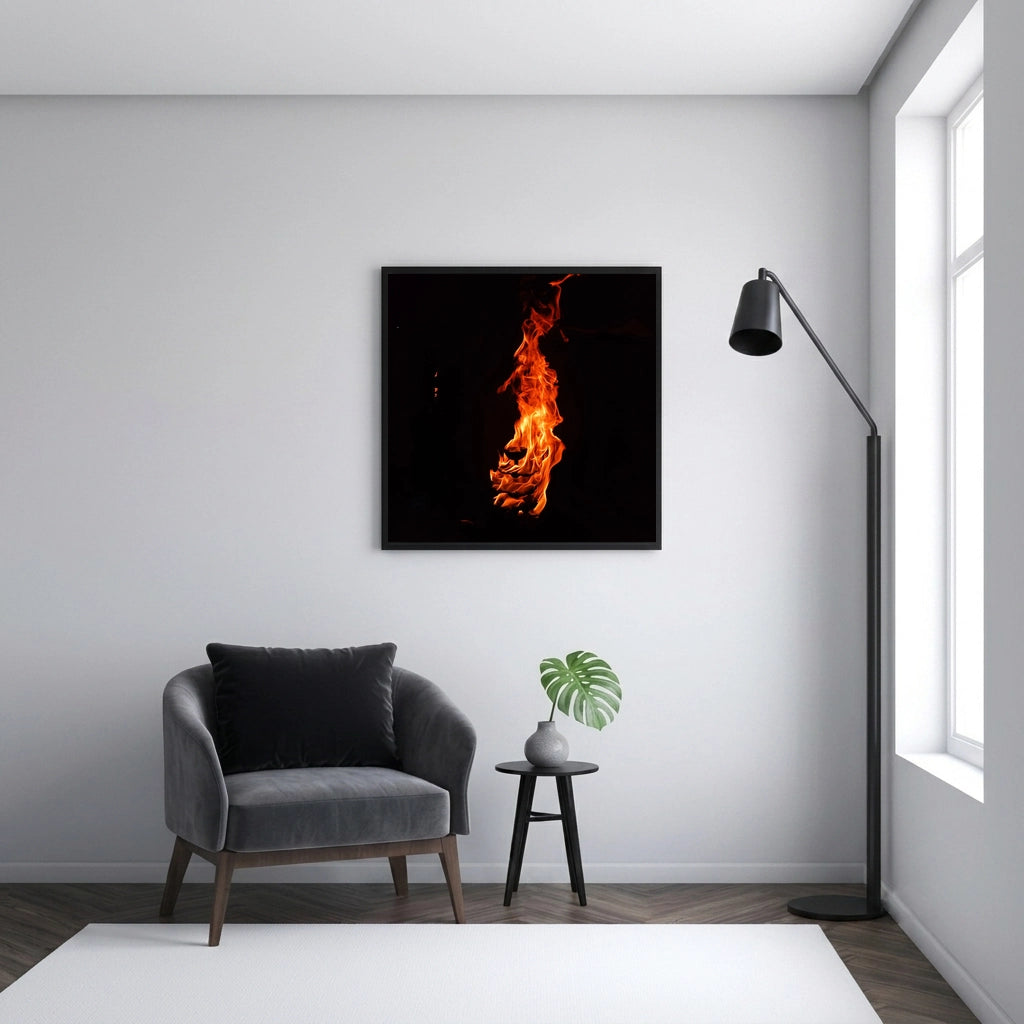 Flames Against the Black Night