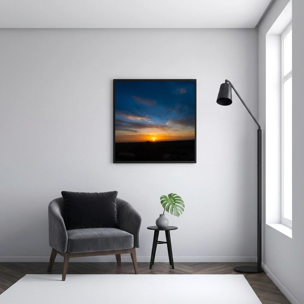 Wide Sunset Over an Open Horizon