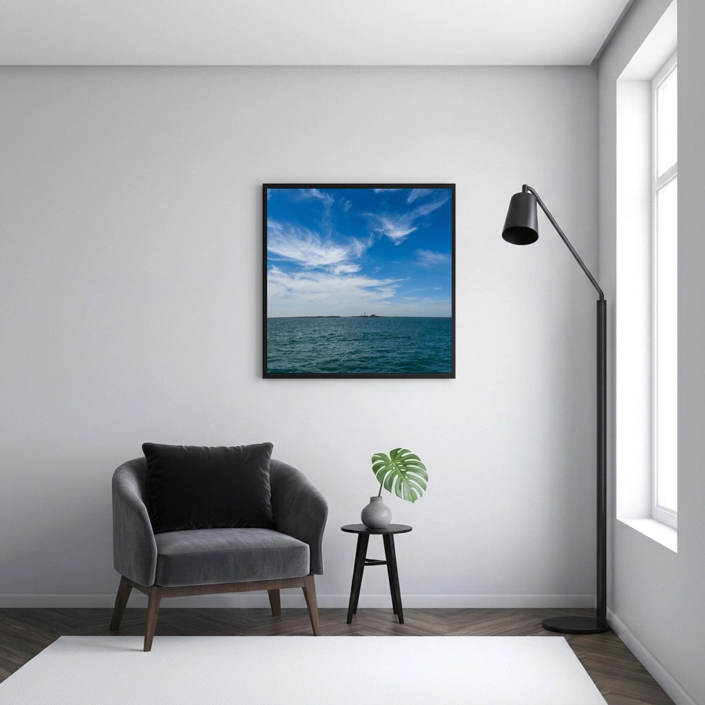 Calm Blue Ocean Horizon