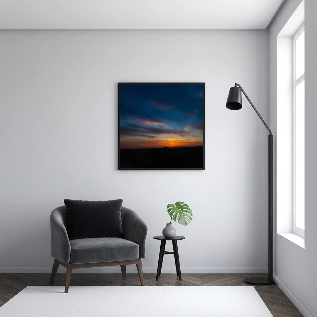 Sunset Over an Open Horizon