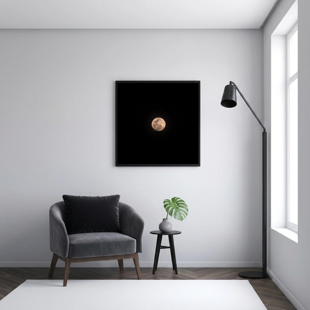 Full Moon in a Black Sky