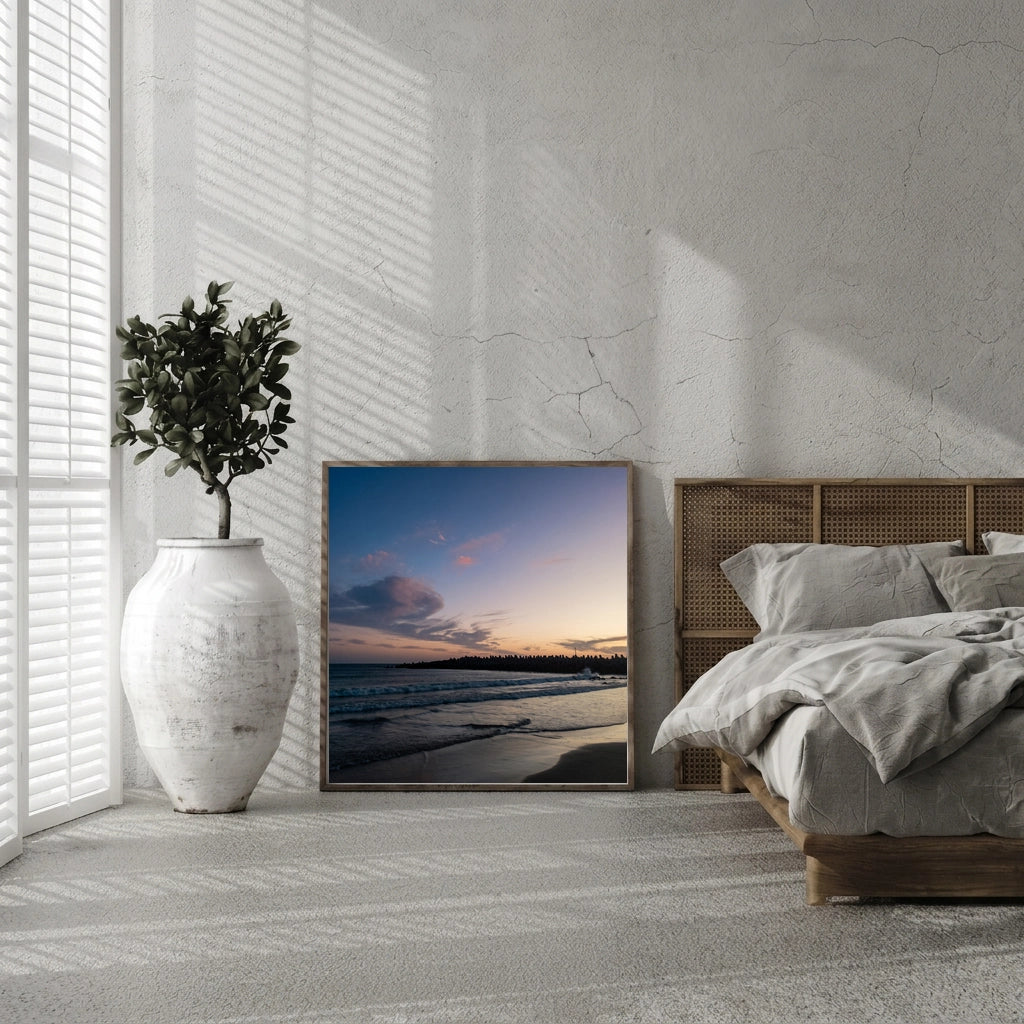 Dusk Beach and Waves
