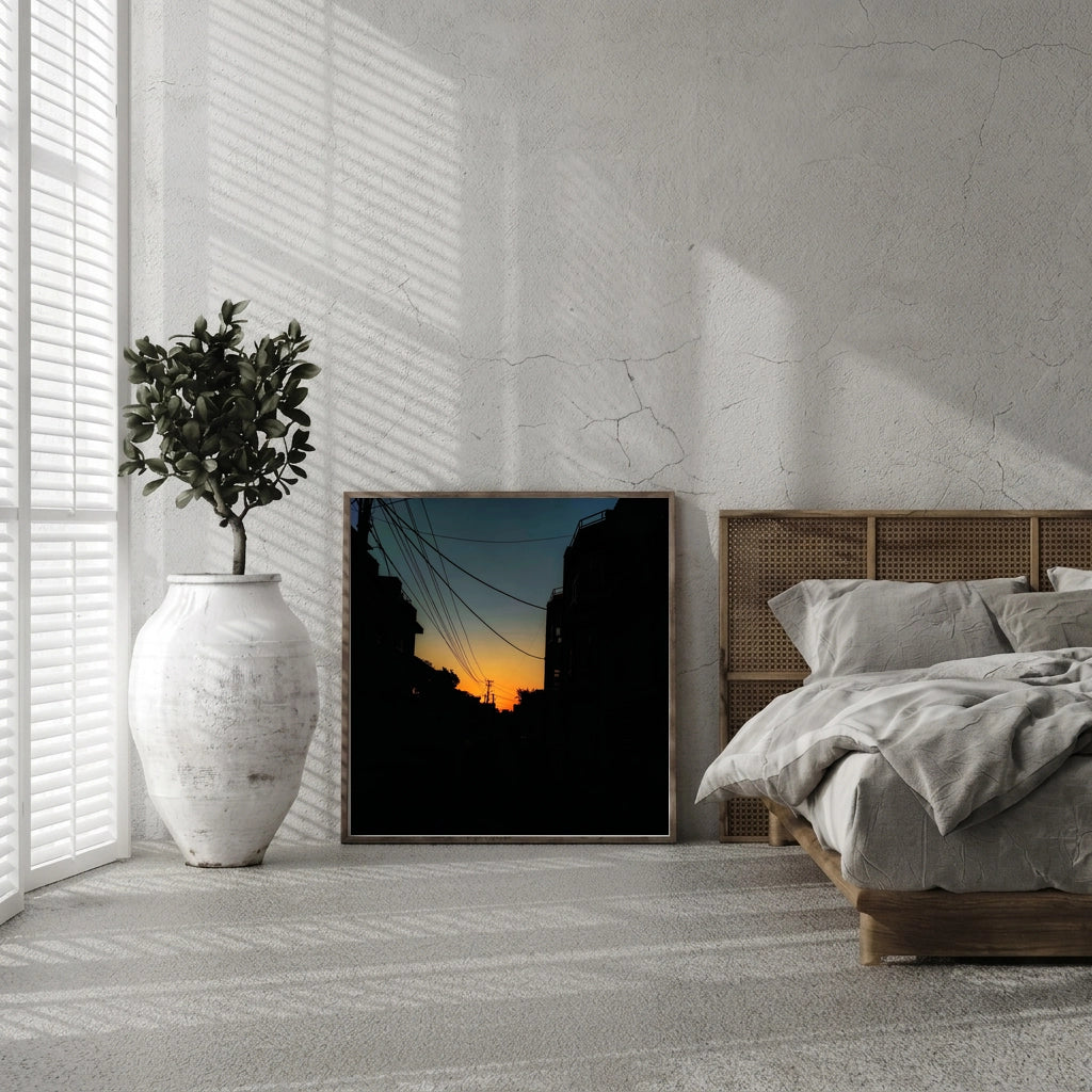 Sunset Alley Silhouette