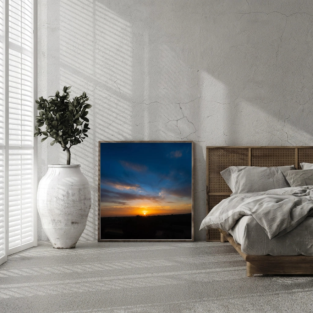 Wide Sunset Over an Open Horizon