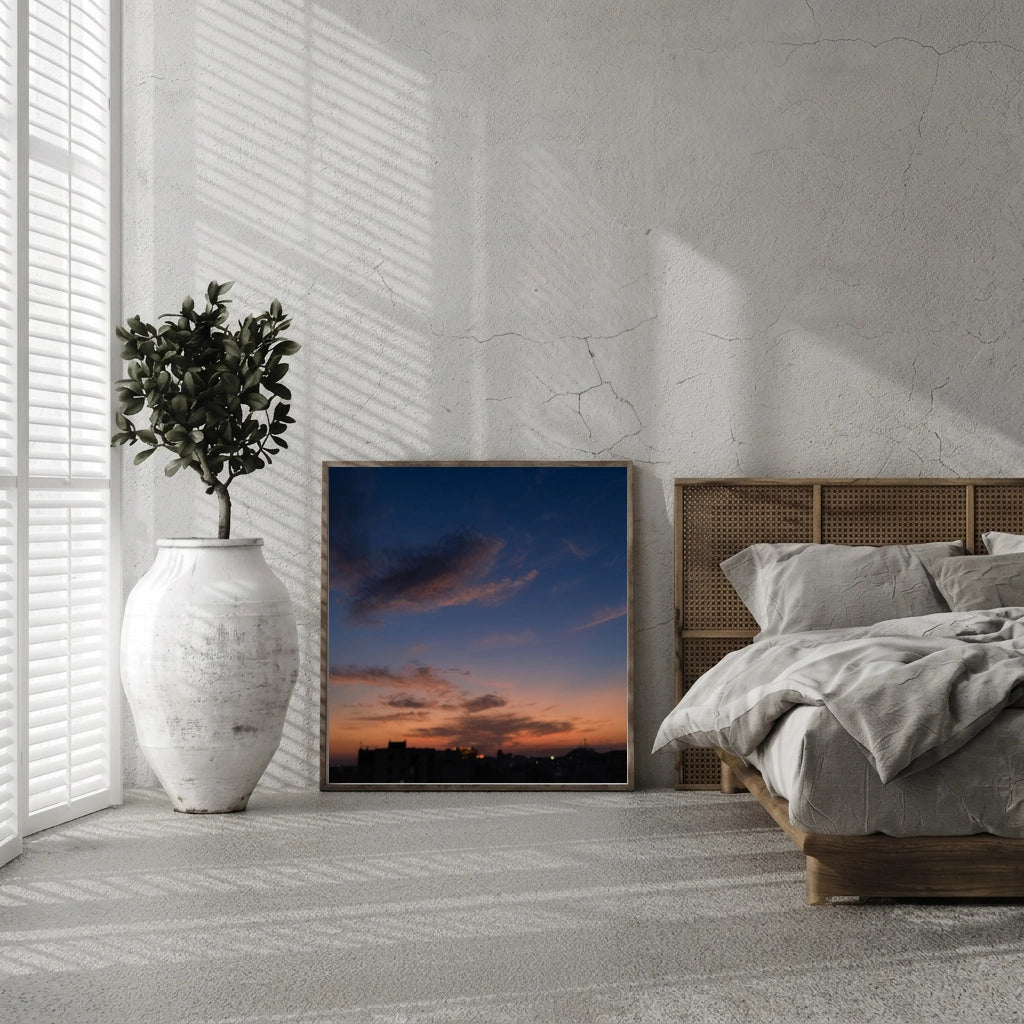 Twilight Sky Over Rooftops