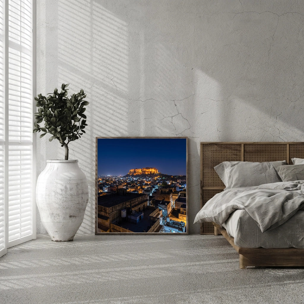 Hilltop Fort Above the Blue City