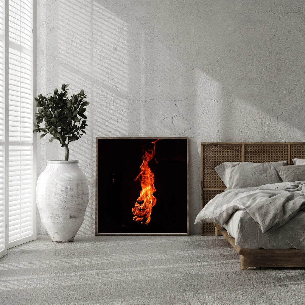Flames Against the Black Night