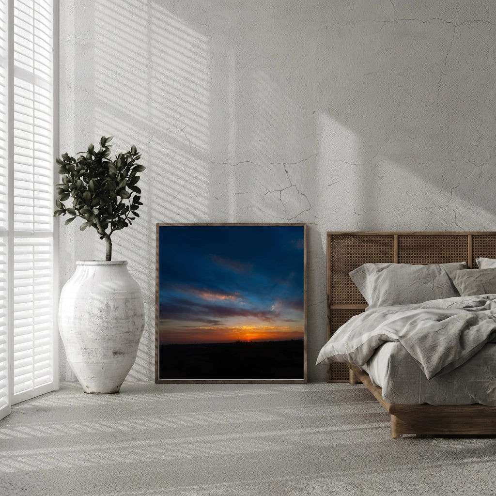 Sunset Over an Open Horizon